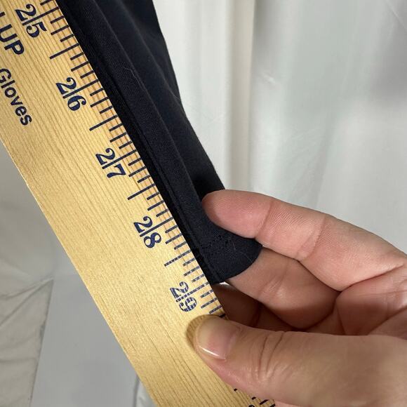 Quince Ultra-Stretch Ponte Straight Pants Navy L Inseam 28 Comfy Business Casual - Picture 6 of 7